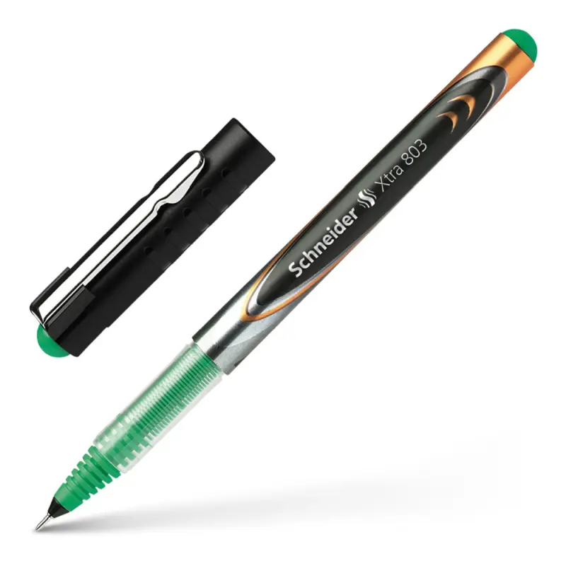 Ручка-роллер зеленая