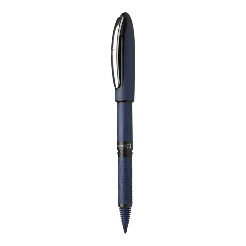 Ручка-роллер синяя, чернила черные