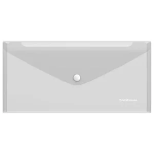 Mapă plastic buton ErichKrause Travel Fizzy Clear