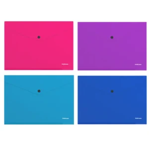 Папка пластиковая A4 с кнопкой ErichKrause Diagonal Vivid Ass