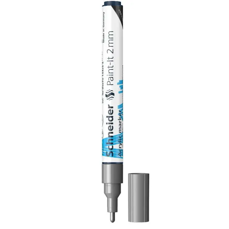 Marker paint acrilic 2mm Schneider 310 argintiu