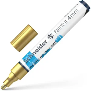 Marker paint acrilic 4mm Schneider 320 auriu