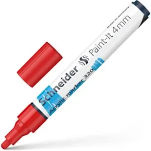 Marker paint acrilic 4mm Schneider 320 rosu