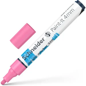 Marker paint acrilic 4mm Schneider 320 roz pal