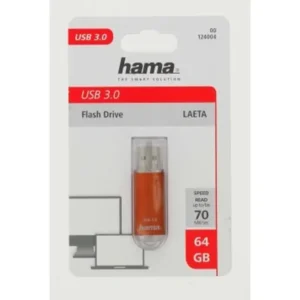 Flash Drive USB 3.0 HAMA, 64GB, Asortat