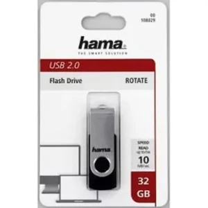 Флеш-накопитель USB 2.0 HAMA, 32 ГБ, в ассортименте