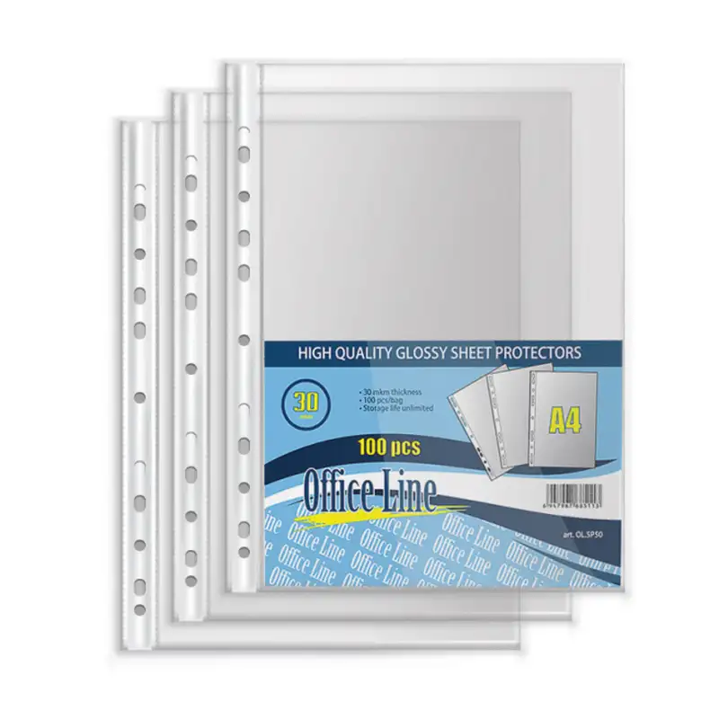 Файлы для документов OfficeLine, А4 30мк, 100 шт.
