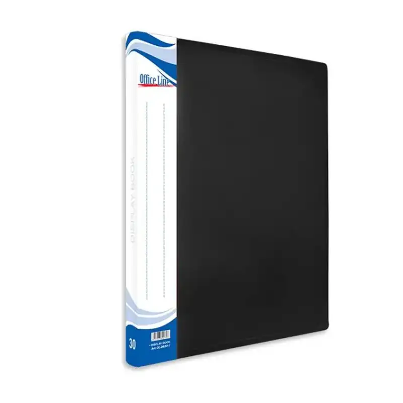 Папка с 20 файлами A4 OfficeLine, черная