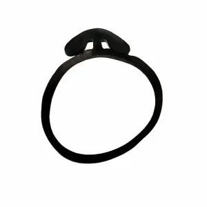 Bandă din cauciuc cu ancoră Forster, neagră, 100 g, 60 × 3 × 2 mm