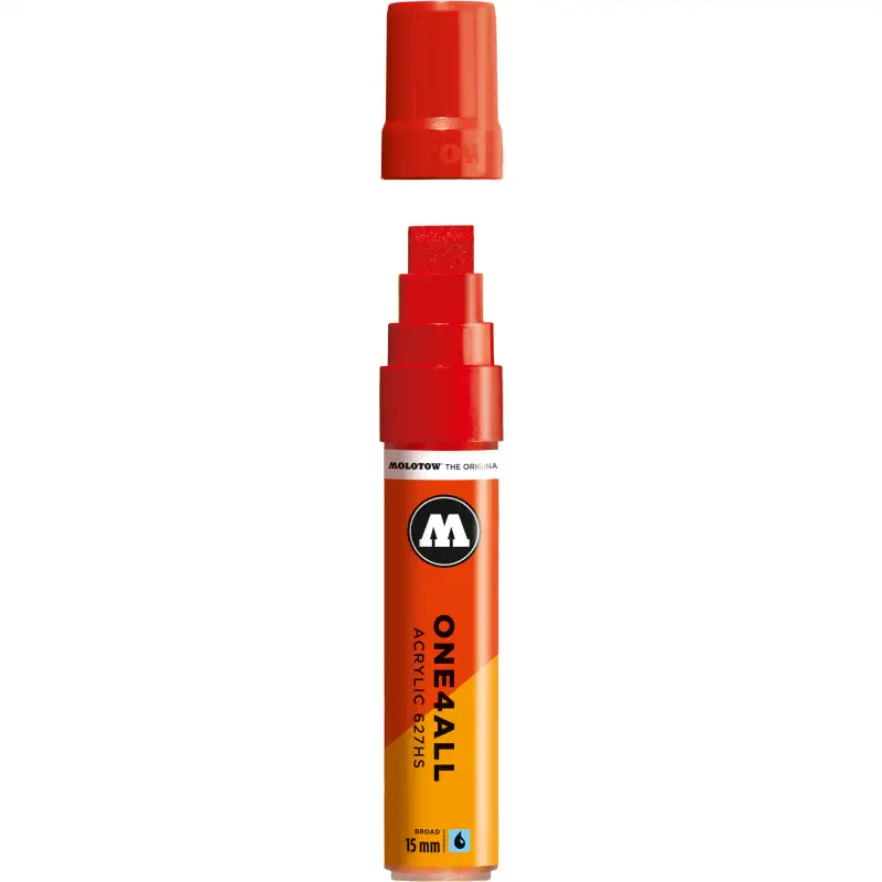 Marker acrilic MOLOTOW ONE4ALL 627HS, vârf teșit 15 mm, Traffic Red