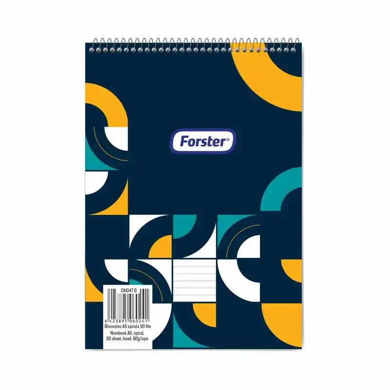 Blocnotes Forster A5, cu spirală, dictando, 50 file