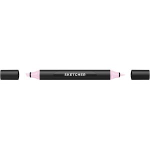 Marker grafic MOLOTOW SKETCHER TWIN, Brush + Chisel, P 145 Tender Pink