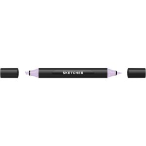 Графический маркер MOLOTOW SKETCHER TWIN, Brush + Chisel, V 210 Violet Light