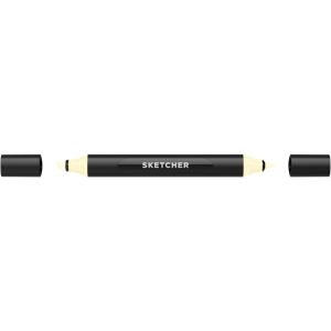 Графический маркер MOLOTOW SKETCHER TWIN, Brush + Chisel, Y 010 Cream