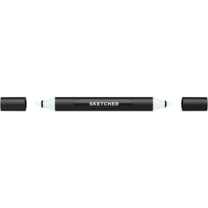 Marker grafic MOLOTOW SKETCHER TWIN, Brush + Chisel, GB 295 Frost Blue
