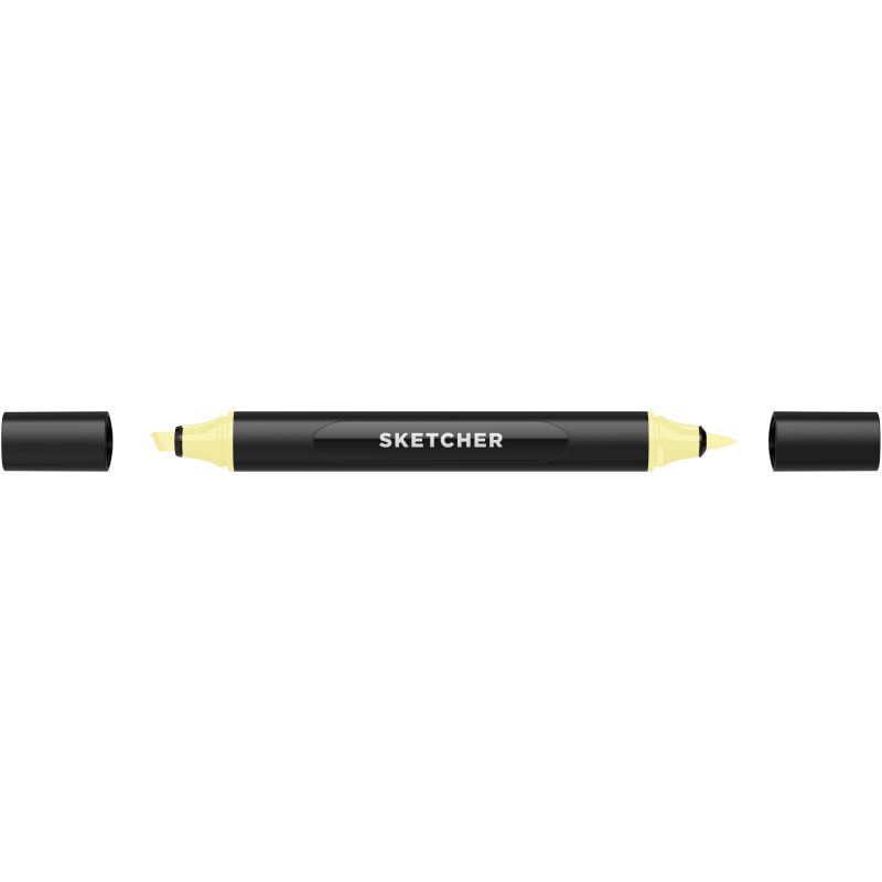 Marker grafic MOLOTOW SKETCHER TWIN, Brush + Chisel, K 400 Hemp Light