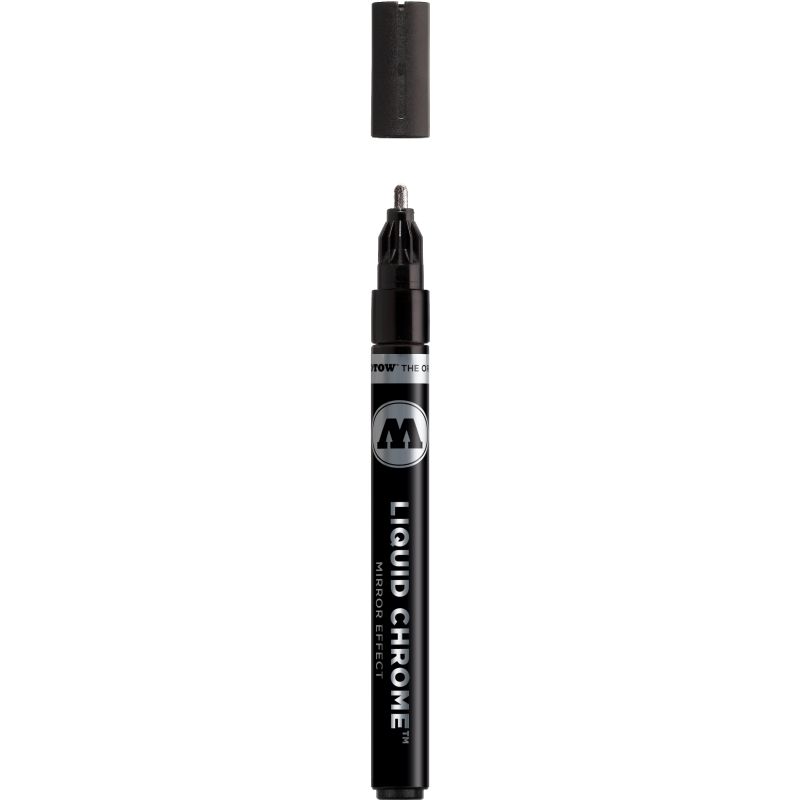 Marker MOLOTOW LIQUID CHROME, 2 mm, efect oglindă, 4 ml