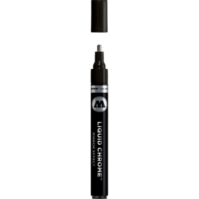 Marker MOLOTOW LIQUID CHROME, 4 mm, efect oglindă, 9 ml