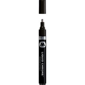 Маркер MOLOTOW LIQUID CHROME, 4 мм, зеркальный эффект, 9 мл