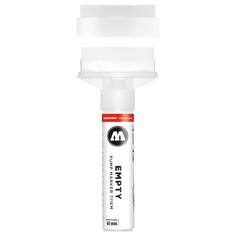 Marker reîncărcabil gol MOLOTOW EMPTY 711EM, 60 mm, 30 ml