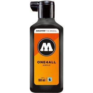 Vopsea acrilică de reumplere MOLOTOW ONE4ALL, 180 ml, #180 Signal Black