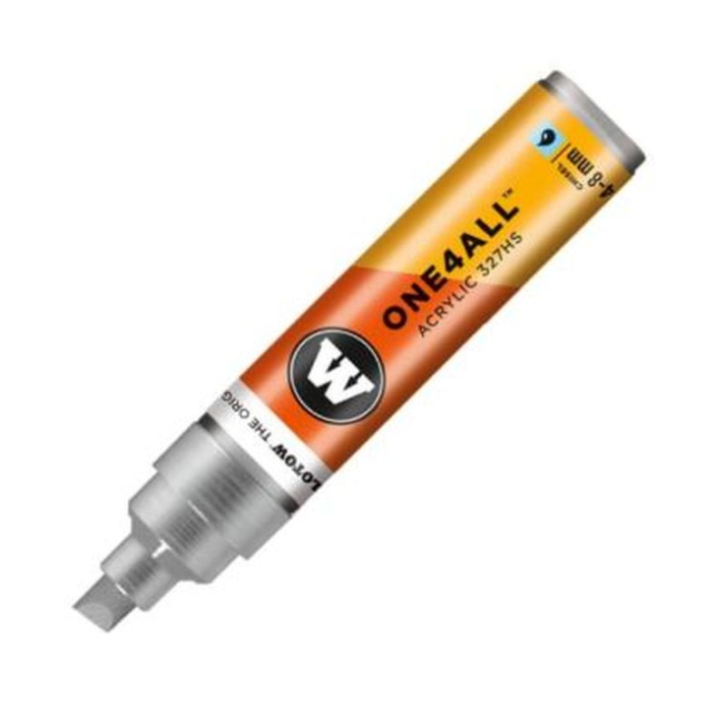 Marker acrilic MOLOTOW ONE4ALL 327HS Metallic Silver #227, 4–8 mm