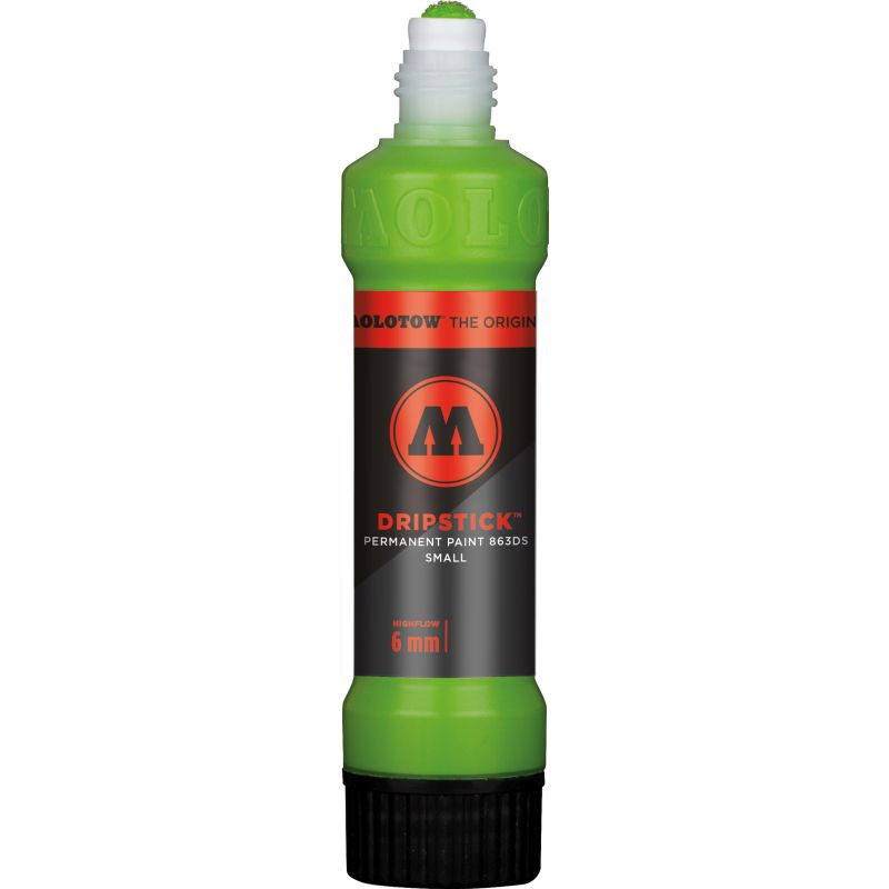 Marker cu vopsea MOLOTOW Dripstick 863DS Cream Green, 6 mm, 30 ml