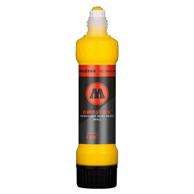 Marker cu vopsea MOLOTOW Dripstick 863DS Zinc Yellow, 6 mm, 30 ml