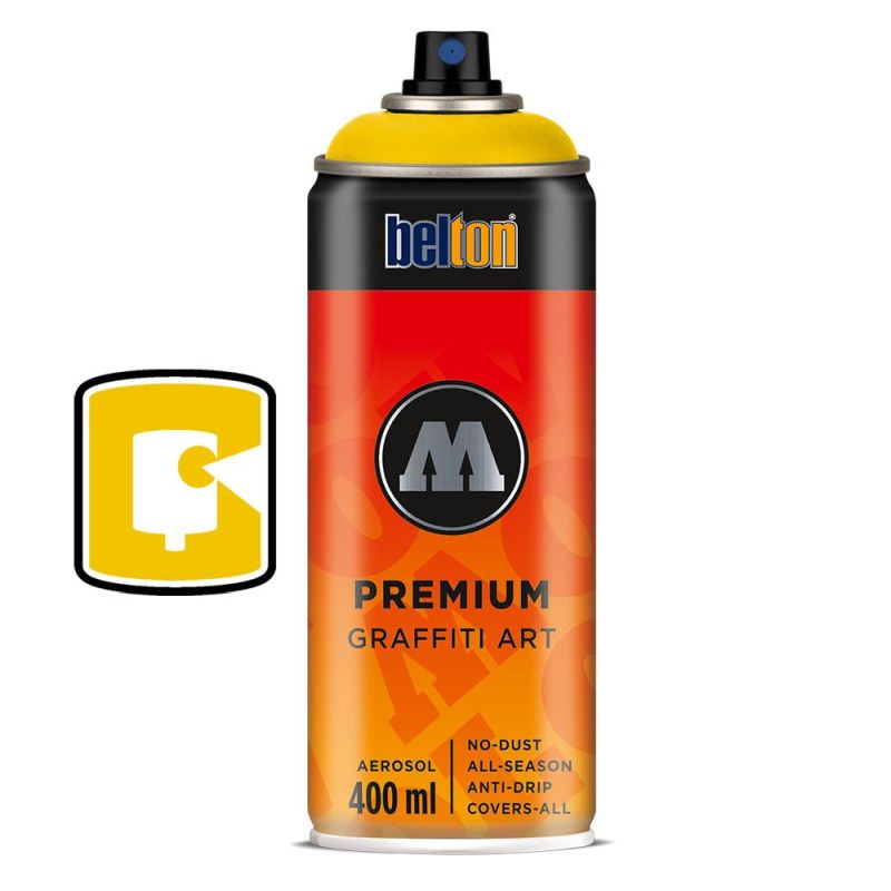 Vopsea spray MOLOTOW Premium Signal Yellow #004, 400 ml